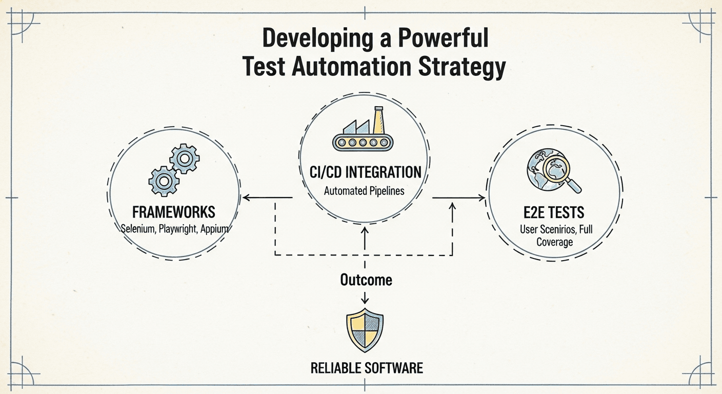Developing a Powerful Test Automation Strategy - Frameworks, CI/CD & E2E Tests
